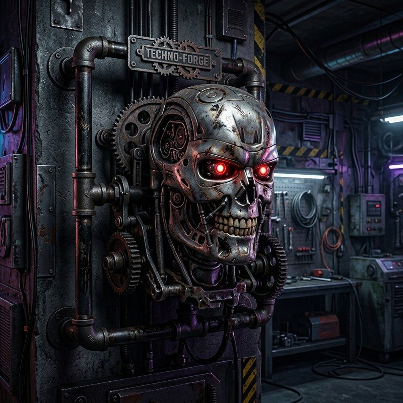 Kaskİzmir Terminator LED Işıklı Kask Askısı (Endüstriyel Boru Serisi)